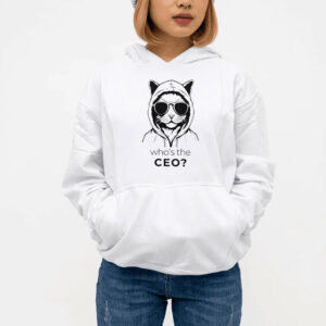 Who's The CEO? ,Cool Cat ,Deny Defend Depose Pullover T-Shirt 5 Who's The CEO? ,Cool Cat ,Deny Defend Depose Pullover T-Shirt