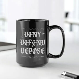 barbed wire Deny Defend Depose Mug