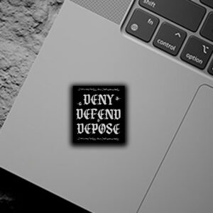 barbed wire Deny Defend Depose Sticker ,Car Magnet 6 barbed wire Deny Defend Depose Sticker ,Car Magnet