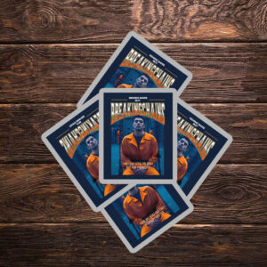 Behind Bars But Breaking Chains Luigi Mangione Sticker ,Car Magnet