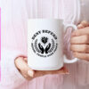 Deny Defend Depose Design, Bold Activist Statement Mug