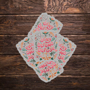 Deny Defend Depose Healthcare Protest Sticker ,Car Magnet