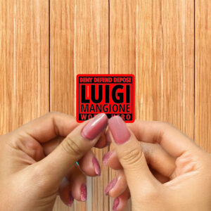 Deny Defend Depose Luigi Mangione World Hero Sticker ,Car Magnet