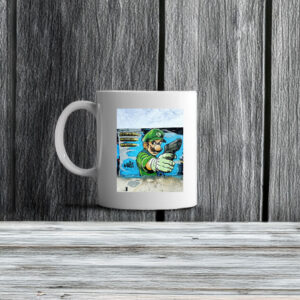 "Deny, Defend, Depose" Luigi mural spotted in Varna, Bulgaria Mug