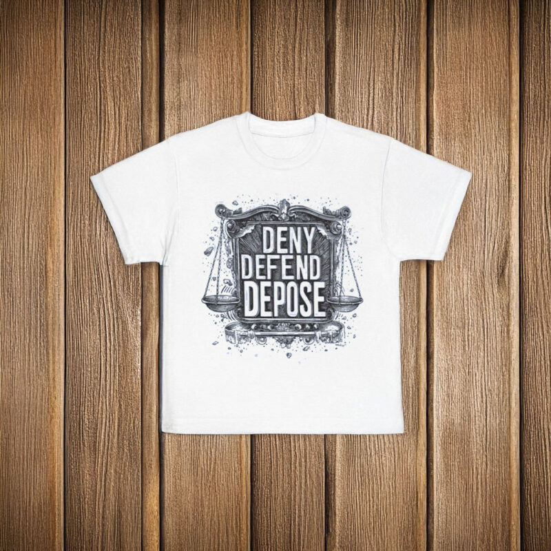 Deny Defend Depose Ornate Scales of Justice Graphic T-Shirt 10 Deny Defend Depose Ornate Scales of Justice Graphic T-Shirt
