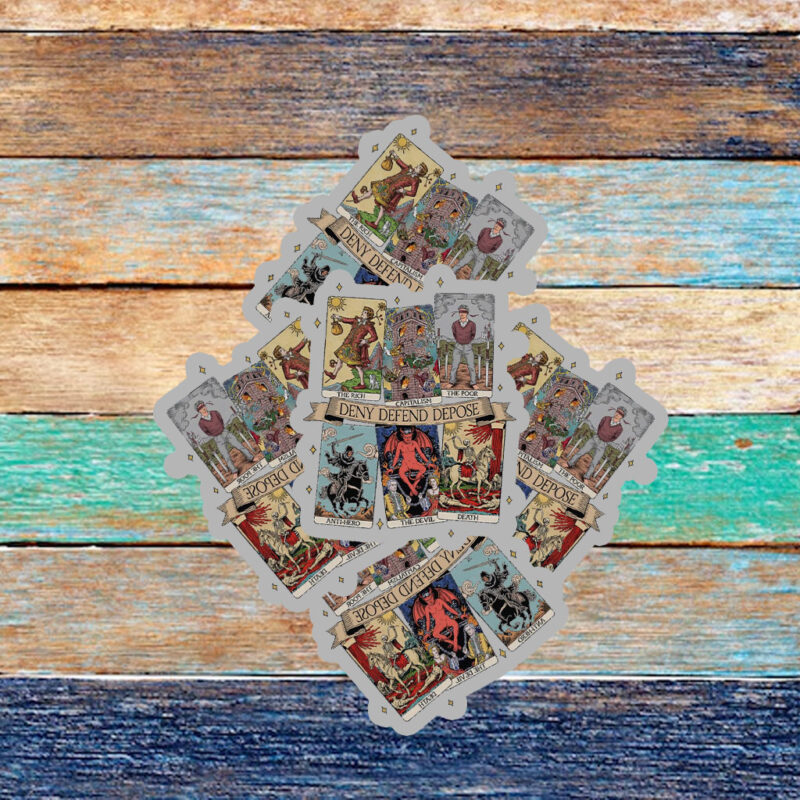 Deny Defend Depose Tarot Card Sticker ,Car Magnet 11 Deny Defend Depose Tarot Card Sticker ,Car Magnet