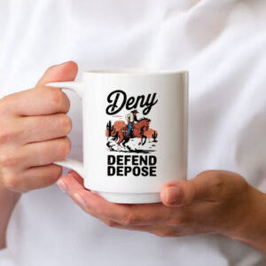 Deny Defense Depose Cowboy Graphic Mug