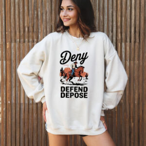 Deny Defense Depose Cowboy Graphic T-Shirt