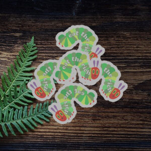 Eat The Rich Hungry Caterpillar Sticker ,Car Magnet
