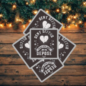 Eat the Rich Anti Capitalist, Deny Defend Depose Sticker ,Car Magnet