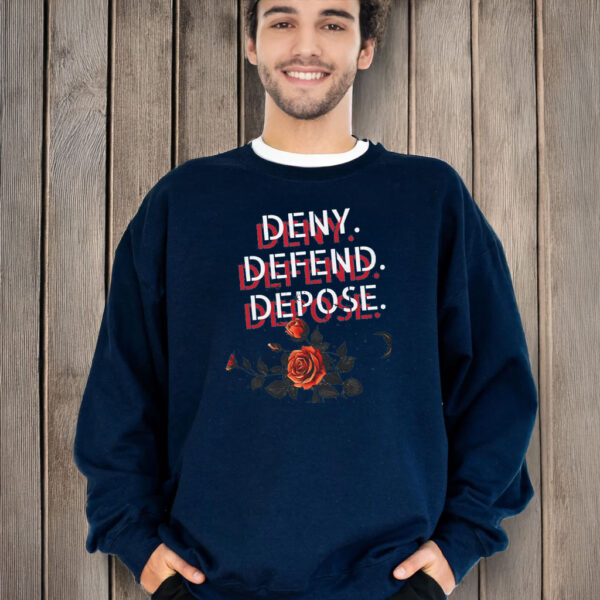 Floral, Deny Defend Depose T-Shirt, Bold Politucal Gift