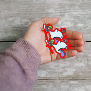 Gamer Girl or Boy, Luigi's Mansion Sticker ,Car Magnet