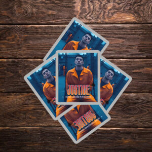 Justice Never Looked This Badass Luigi Mangione Sticker ,Car Magnet