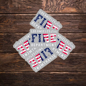 Los Angeles City Fire Department Sticker ,Car Magnet 6 Los Angeles City Fire Department Sticker ,Car Magnet