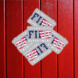 Los Angeles City Fire Department Sticker ,Car Magnet 7 Los Angeles City Fire Department Sticker ,Car Magnet