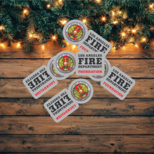 Los Angeles Fire Department Foundation Sticker ,Car Magnet