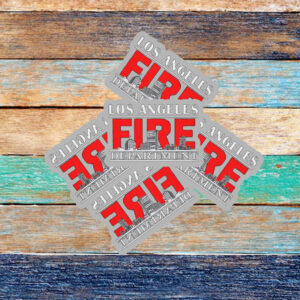 Los Angeles Fire Department Sticker ,Car Magnet