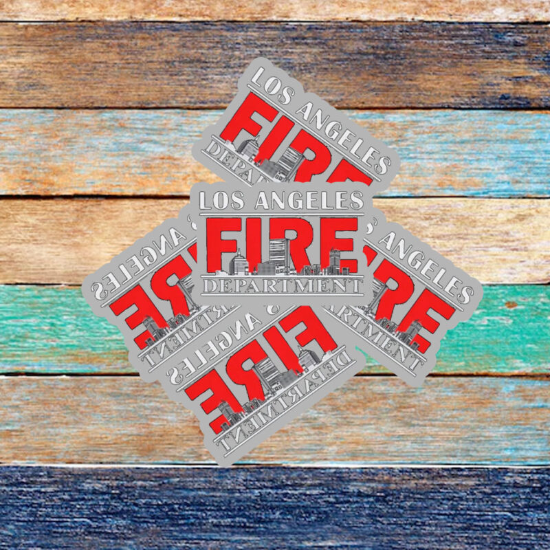 Los Angeles Fire Department Sticker ,Car Magnet 11 Los Angeles Fire Department Sticker ,Car Magnet