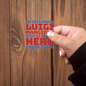 Luigi Is A Hero End Of Story Sticker ,Car Magnet