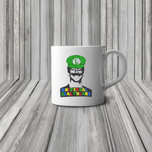 Luigi Mangione Universal Healthcare Super Mario Bros Mug