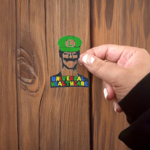 Luigi Mangione Universal Healthcare Super Mario Bros Sticker ,Car Magnet