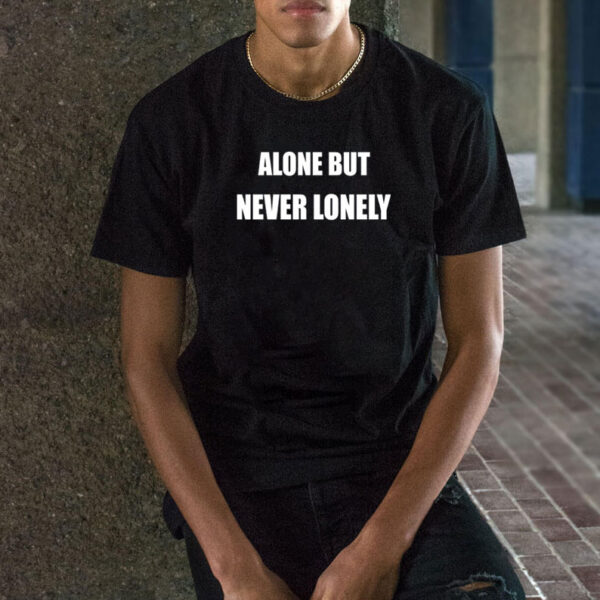 Mark Vientos Wearing Alone But Never Lonely T-Shirt