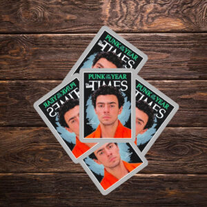 Official Free Luigi Luigi Mangione Is The Hard Times’ 2025 Punk Of The Year Sticker ,Car Magnet