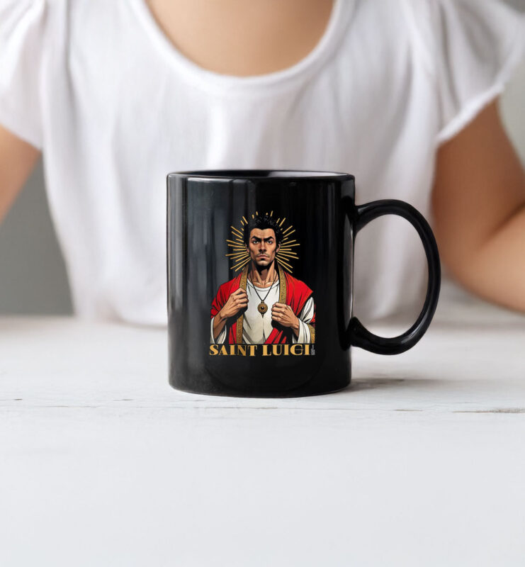 Saint Luigi Mangione 2025 Person of the Year Illustration Satire Mug 8 Saint Luigi Mangione 2025 Person of the Year Illustration Satire Mug