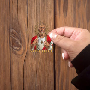 Saint Luigi Mangione 2025 Person of the Year Illustration Satire Sticker ,Car magnet