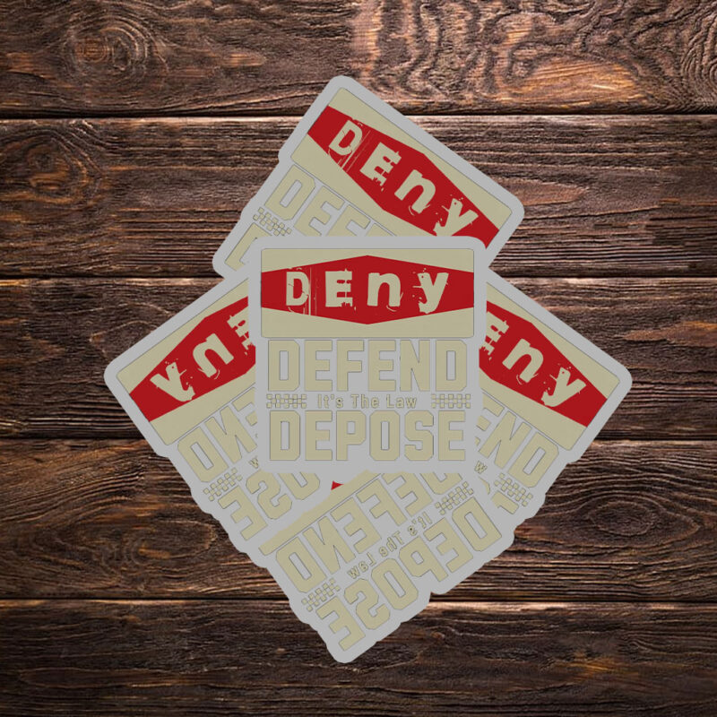Social Justice Top, Deny Defend Depose Sticker ,Car Magnet 8 Social Justice Top, Deny Defend Depose Sticker ,Car Magnet