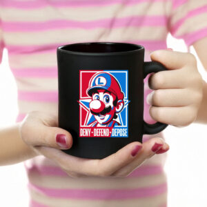 Super Mario Luigi Deny Defend Depose Mug