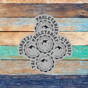 Team Orca Proletariat Defendere Deponere Denegare Sticker ,Car Magnet