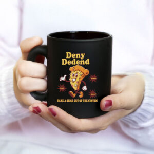 retro pizza, Anticapitalist Gift, Deny Defend Depose Mug