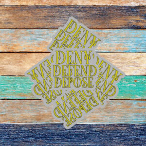 Camiseta Deny Defend Depose Sticker ,Car Magnet