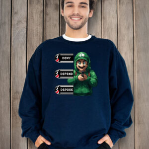 Luigi Deny Defend Depose T-Shirt Mario 7 Luigi Deny Defend Depose T-Shirt Mario
