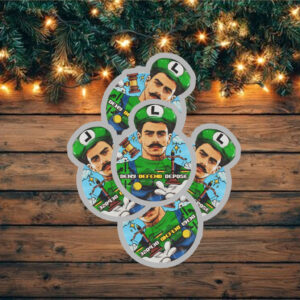Luigi Mangione Mario Deny Defend Depose Sticker ,Car Magnet 6 Luigi Mangione Mario Deny Defend Depose Sticker ,Car Magnet